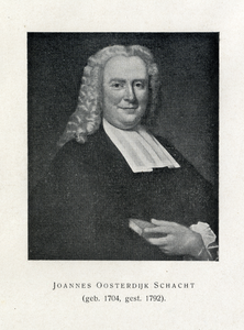 105963 Portret van Joannes Oosterdijk Schacht, geboren Leiden 1704, hoogleraar in de geneeskunde aan de Utrechtse ...